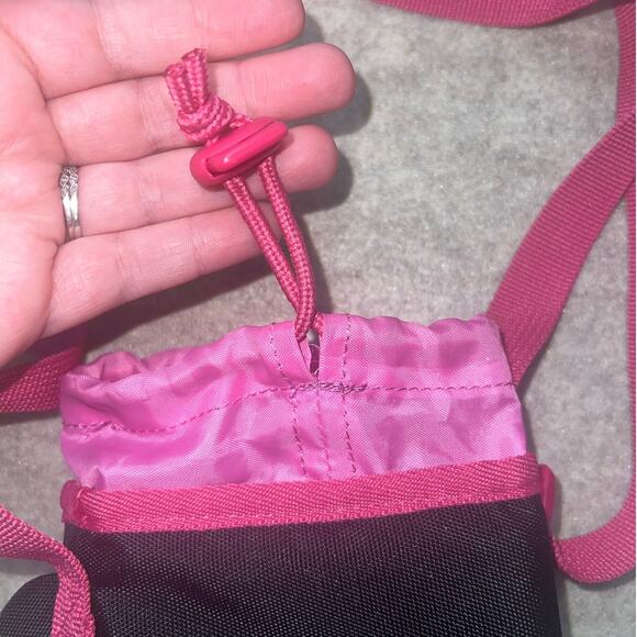 Disney Minnie Mouse Pink Crossbody Water Bottle Bag Adjustable Strap - Picture 3 of 5